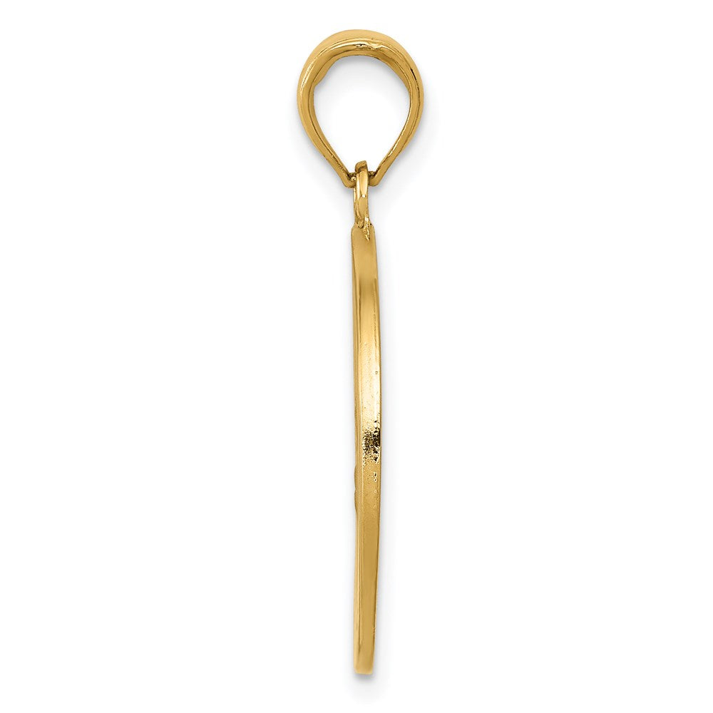 14k Yellow Gold 20 mm Saint Joseph Medal Pendant (2.59 grams)