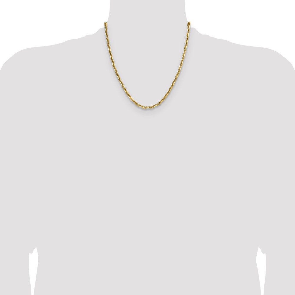 14k 5.0mm D/C Mariner Anchor Chain (21.04 grams)