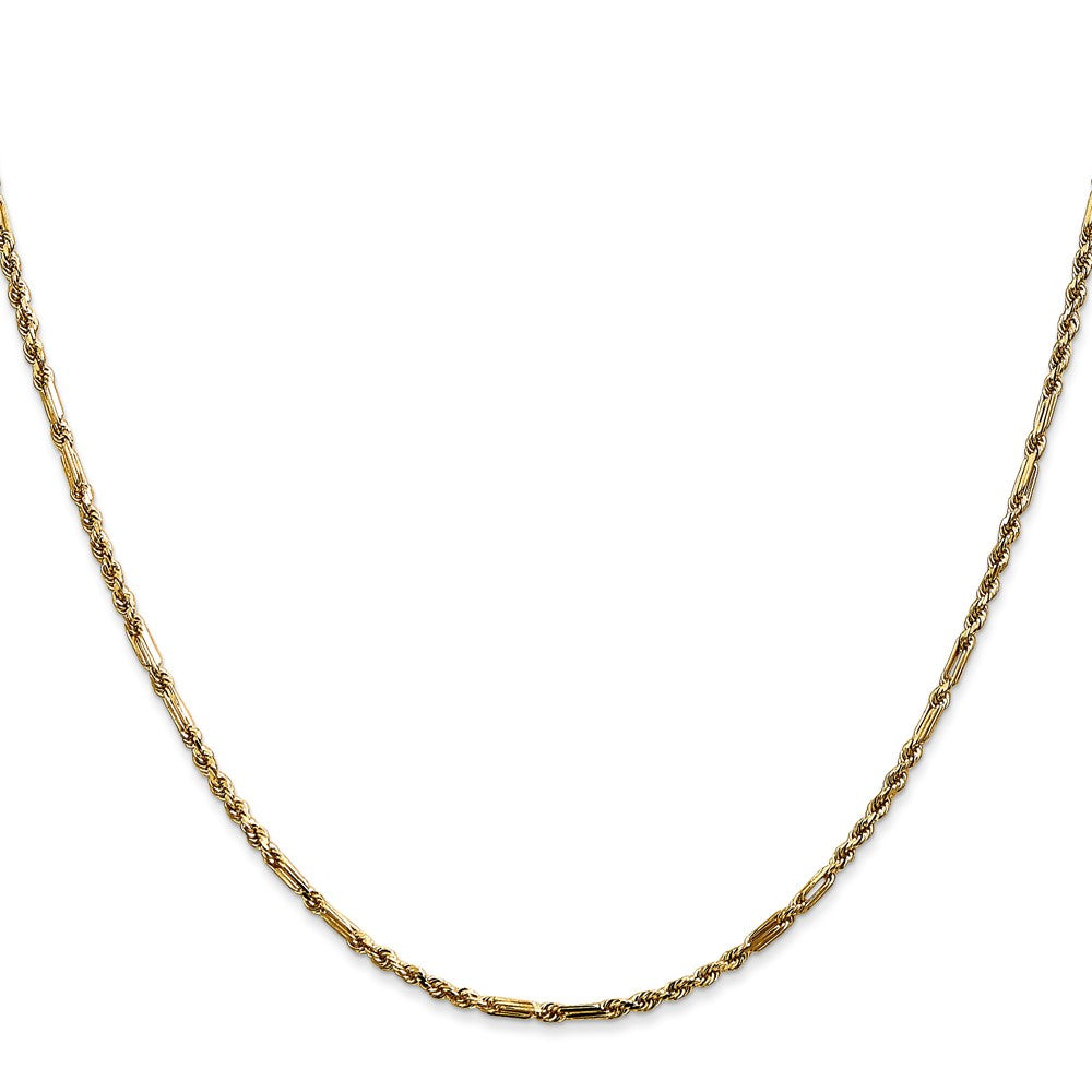 14k 1.8mm D/C Milano Rope Chain (4.13 grams)