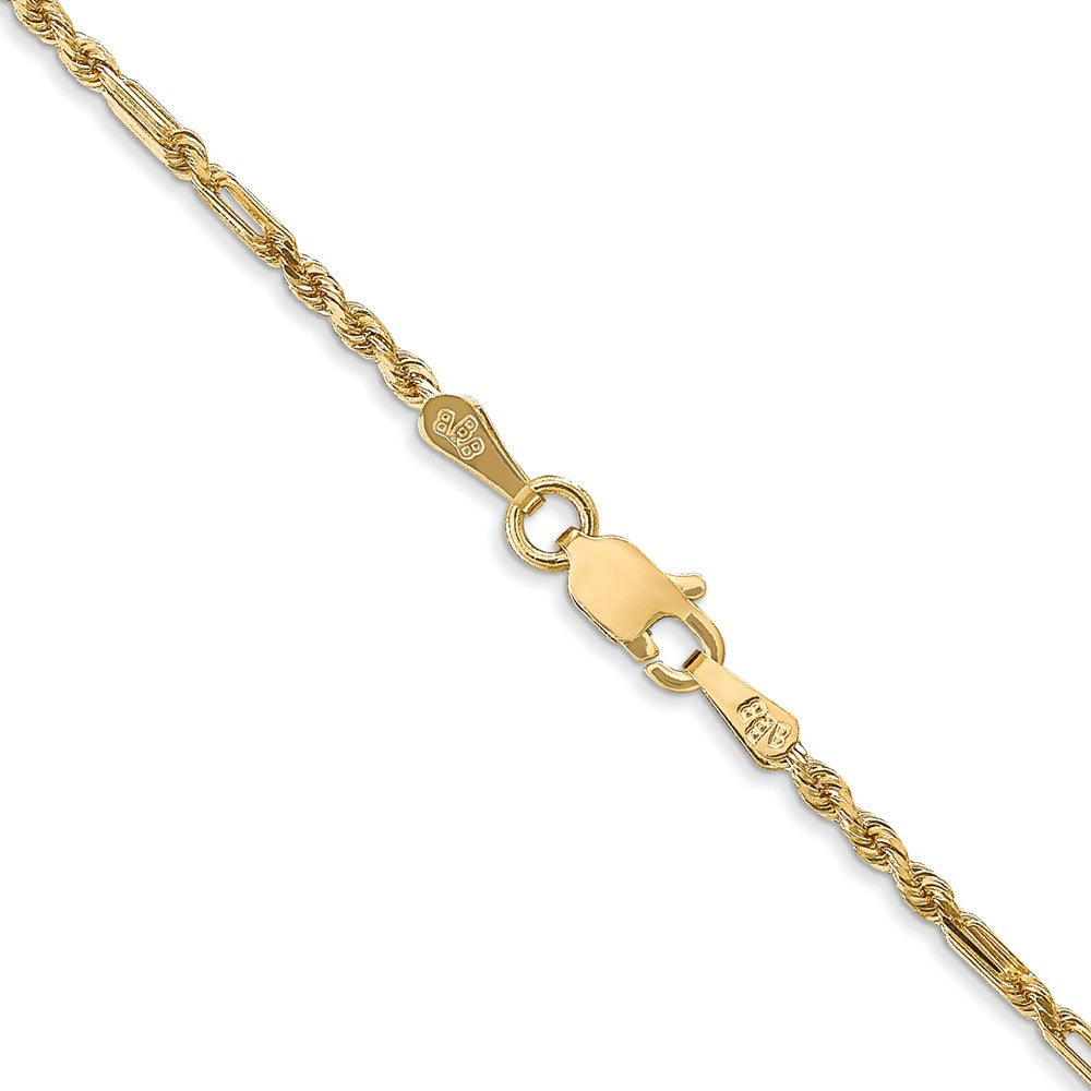 14k 1.8mm D/C Milano Rope Chain (4.13 grams)