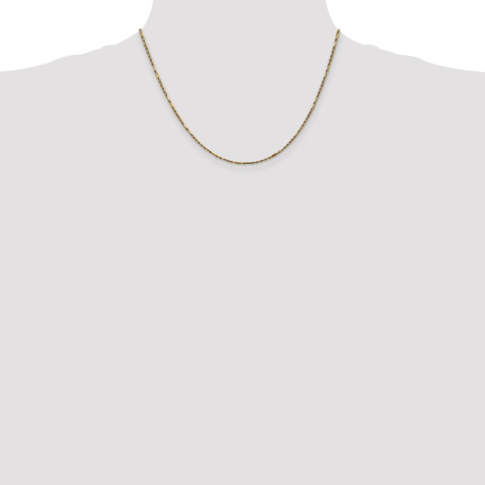14k 1.8mm D/C Milano Rope Chain (4.13 grams)