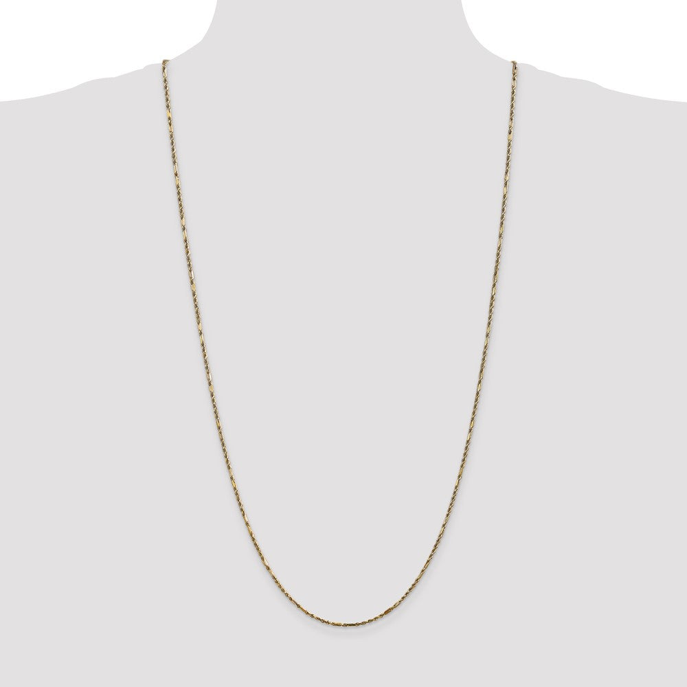 14k 1.8mm D/C Milano Rope Chain (4.13 grams)