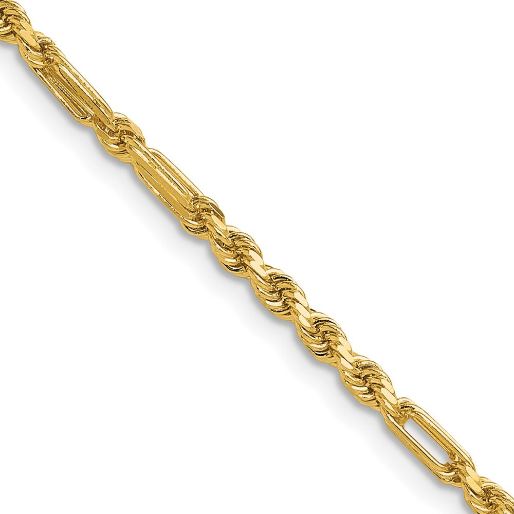 14k 2.75mm D/C Milano Rope Chain (10.00 grams)