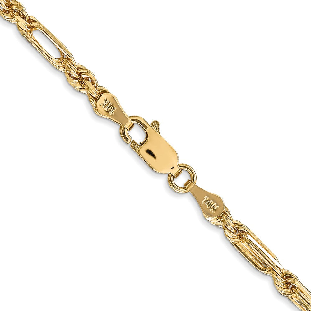 14k 3.0mm D/C Milano Rope Chain (12.06 grams)