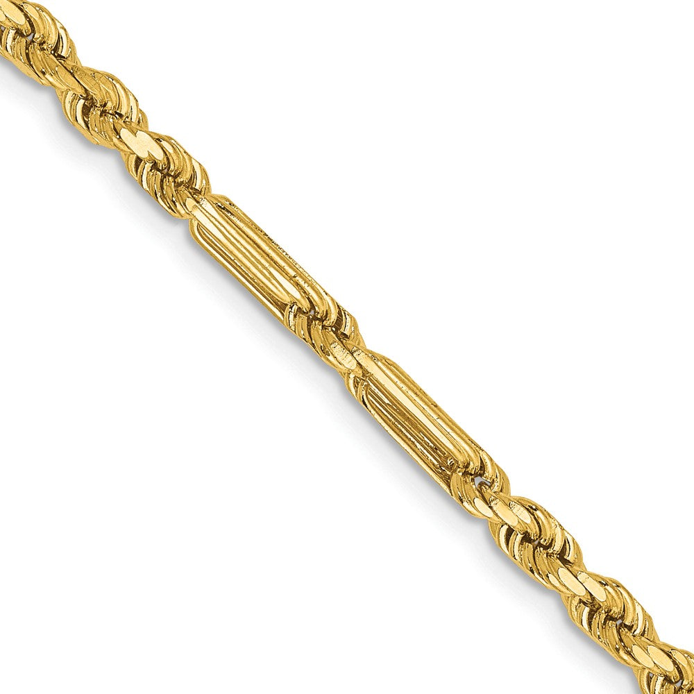 14k 3.0mm D/C Milano Rope Chain (12.06 grams)