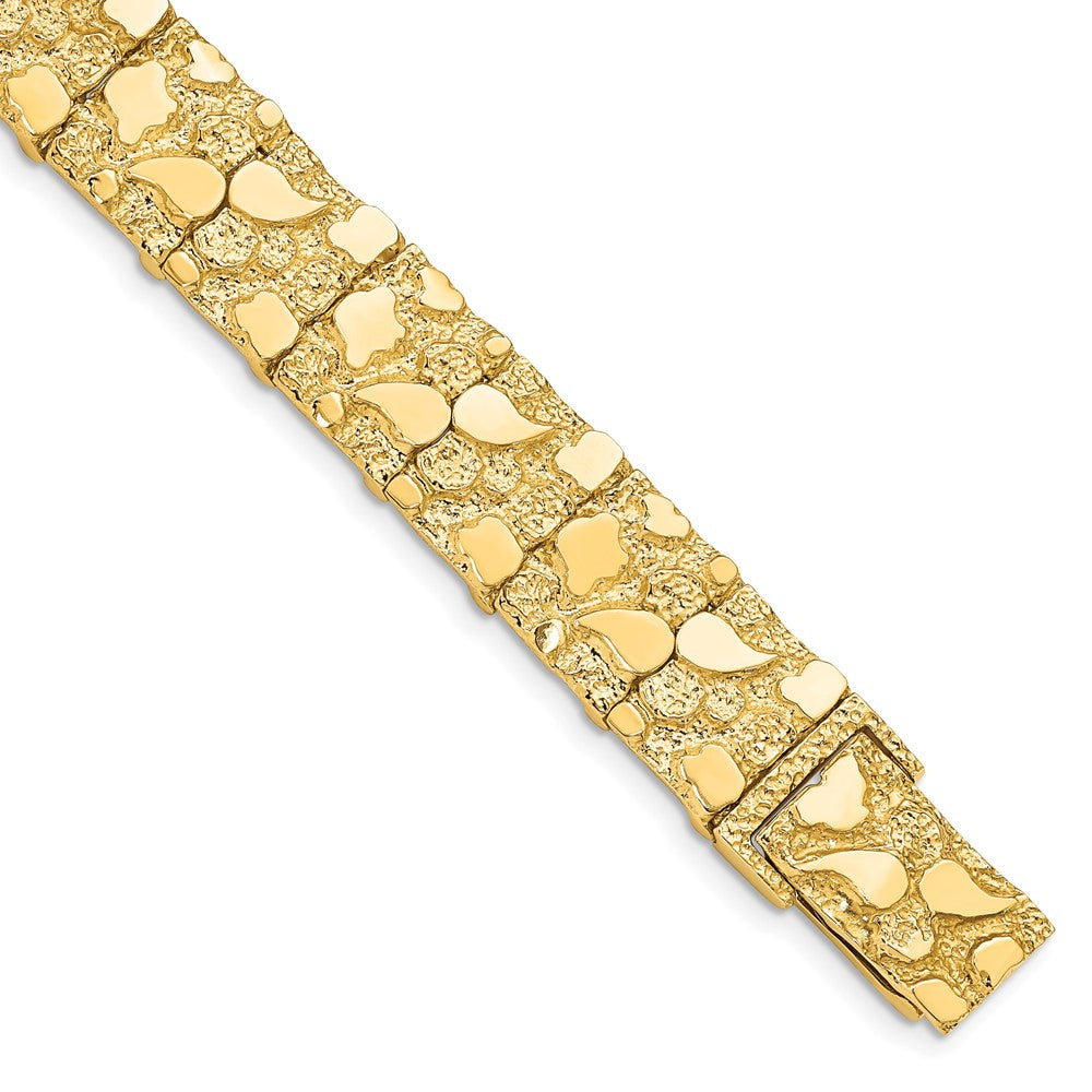 14k 12.50mm Nugget Bracelet (30.3 grams)