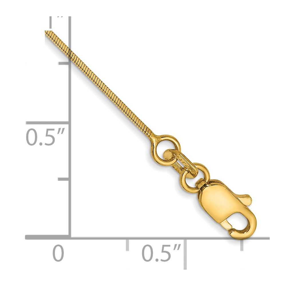 14k .6mm Octagonal Snake Chain Bracelet (1.30 grams)