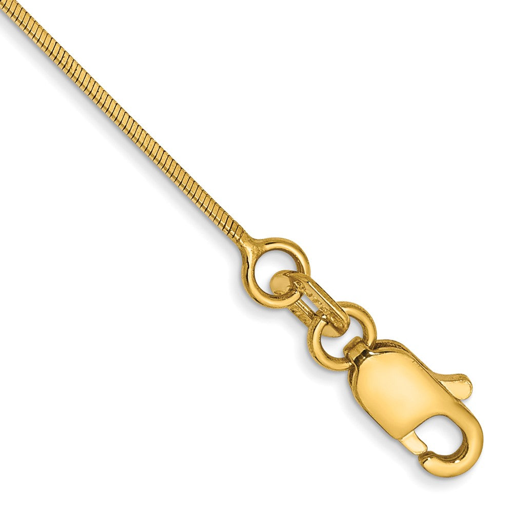 14k .6mm Octagonal Snake Chain Bracelet (1.30 grams)