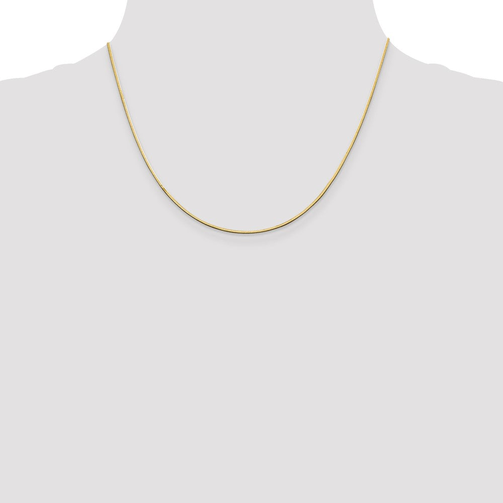 14k 1mm Octagonal Snake Chain (4.59 grams)
