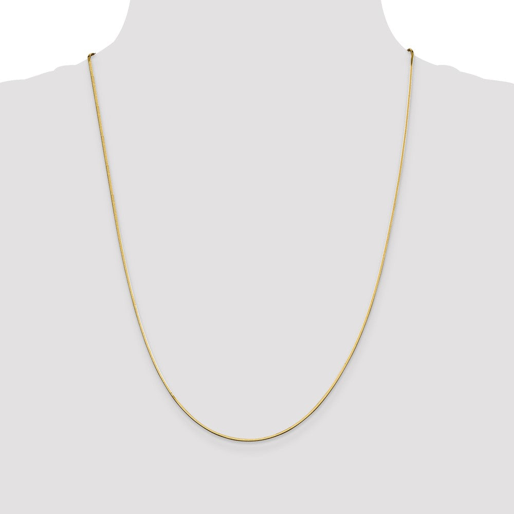 14k 1mm Octagonal Snake Chain (4.59 grams)