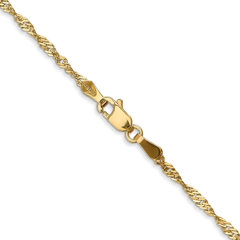 14k 1.70mm Singapore Chain (2.40 grams)