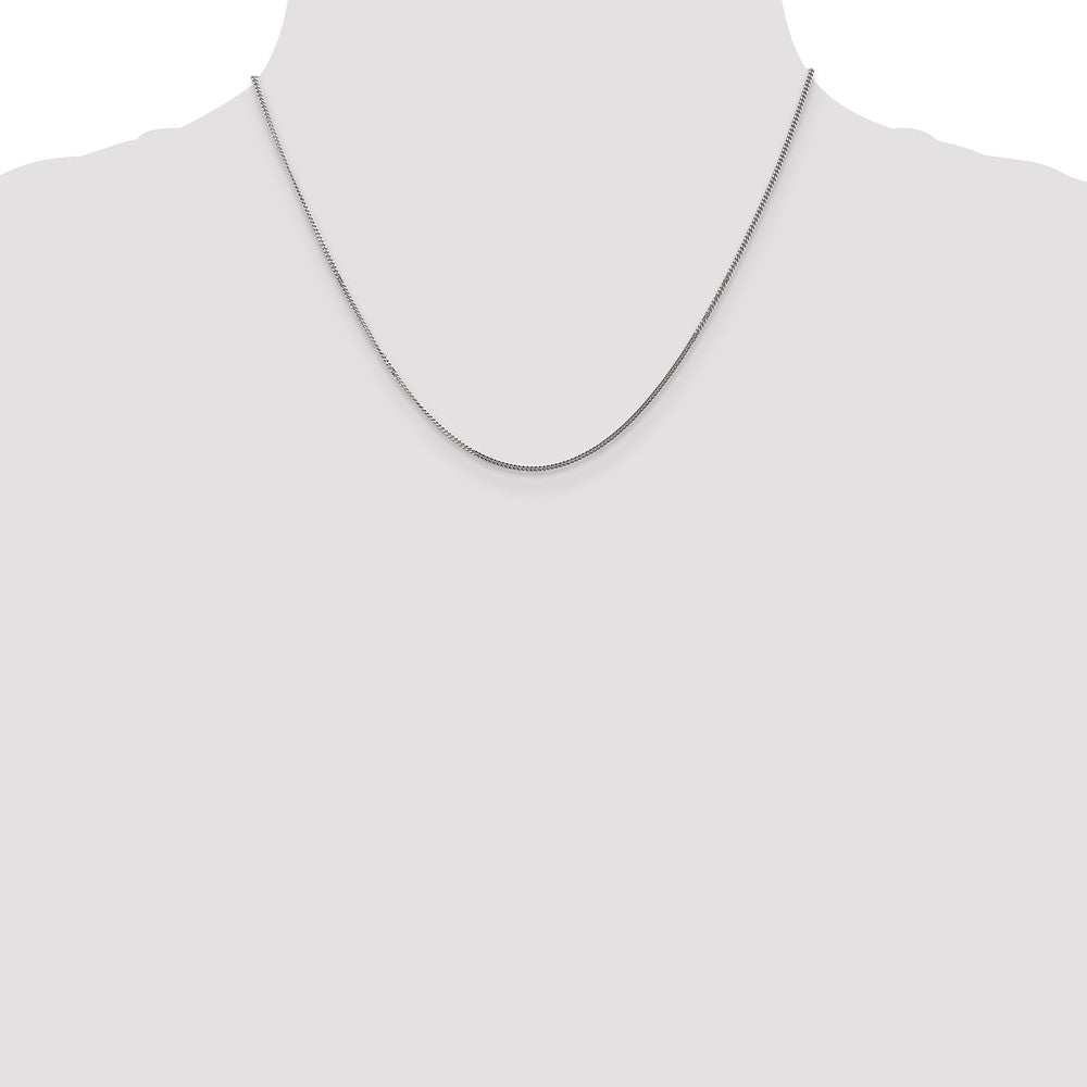 14k WG 1.3mm Curb Pendant Chain (1.99 grams)