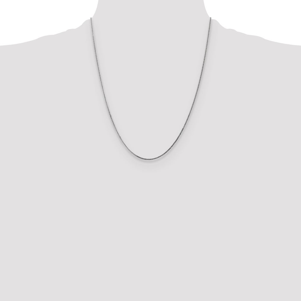 14k WG 1.3mm Curb Pendant Chain (1.99 grams)