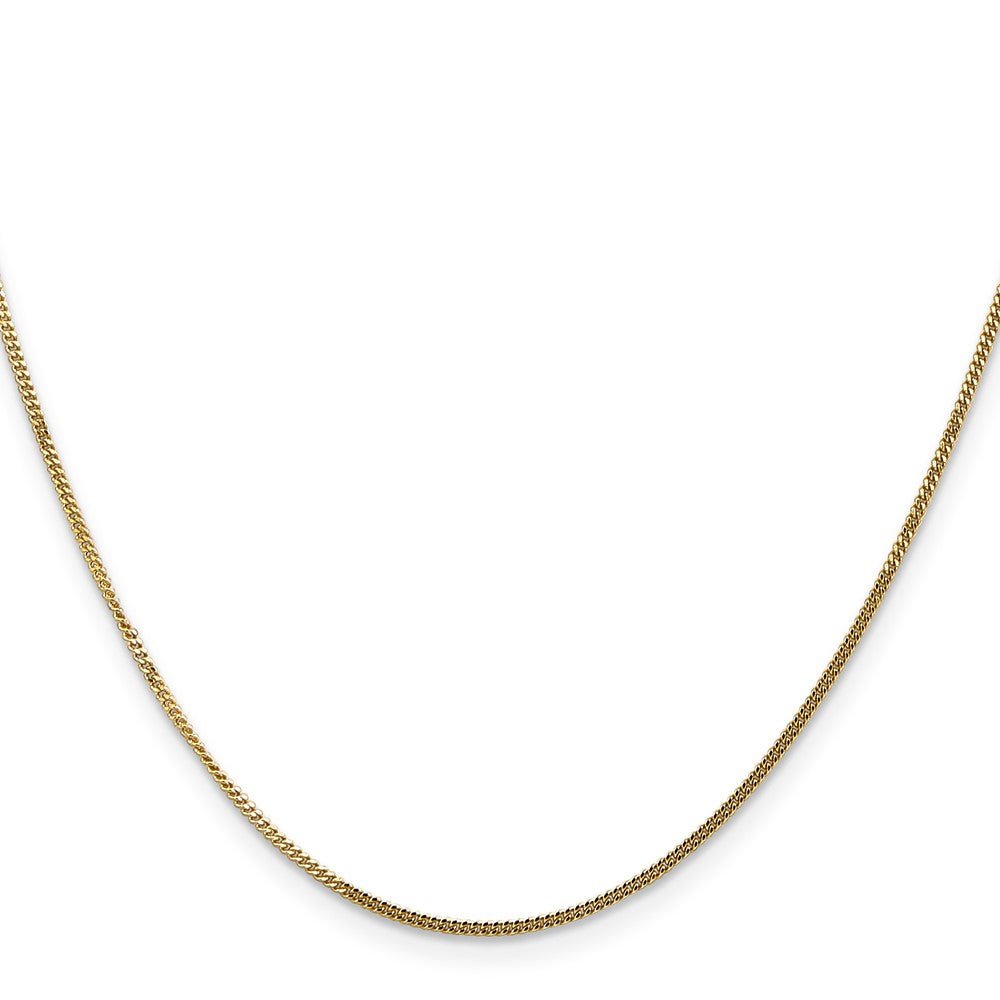 14k 1.3mm Curb Pendant Chain (2.14 grams)