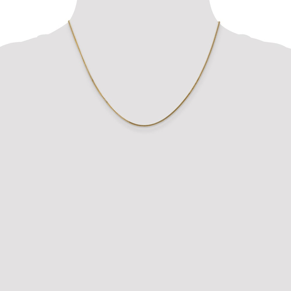 14k 1.3mm Curb Pendant Chain (2.14 grams)
