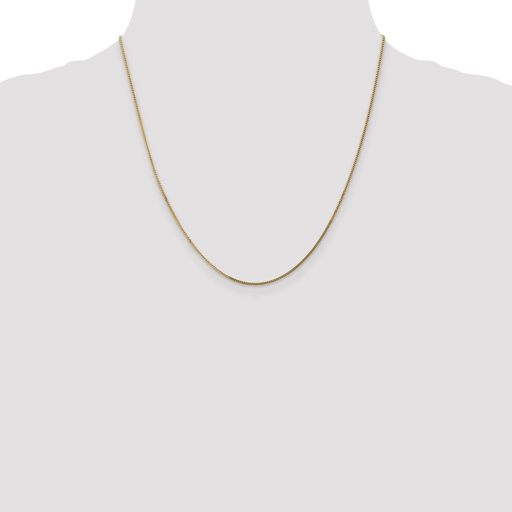 14k 1.3mm Curb Pendant Chain (2.14 grams)
