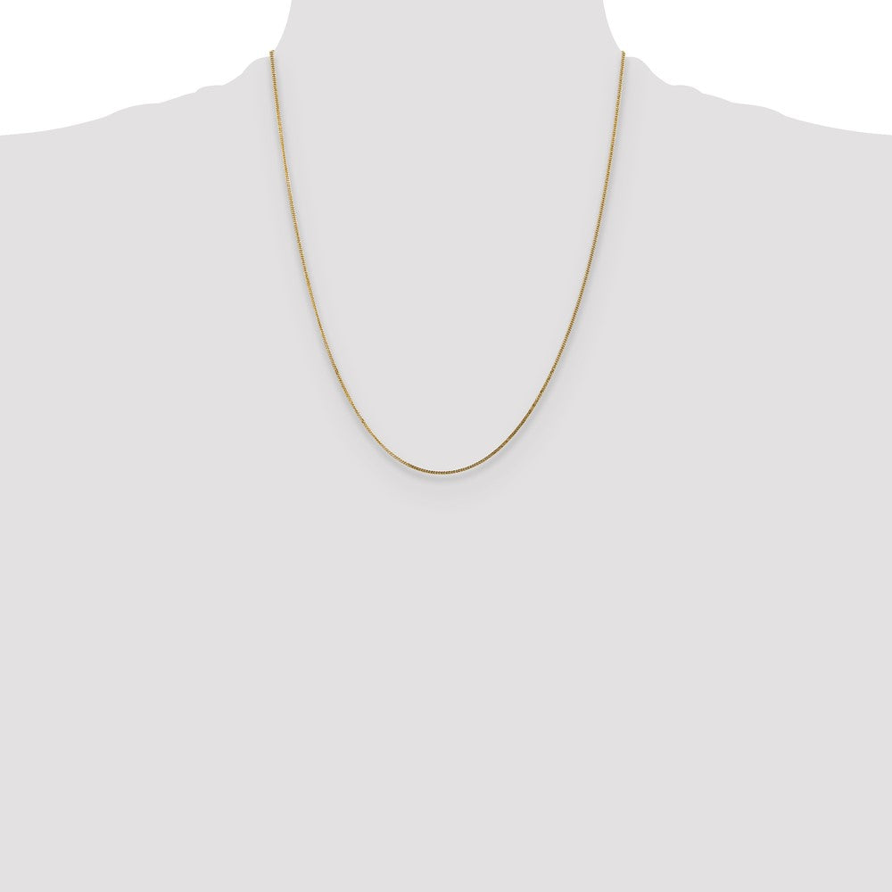 14k 1.3mm Curb Pendant Chain (2.14 grams)