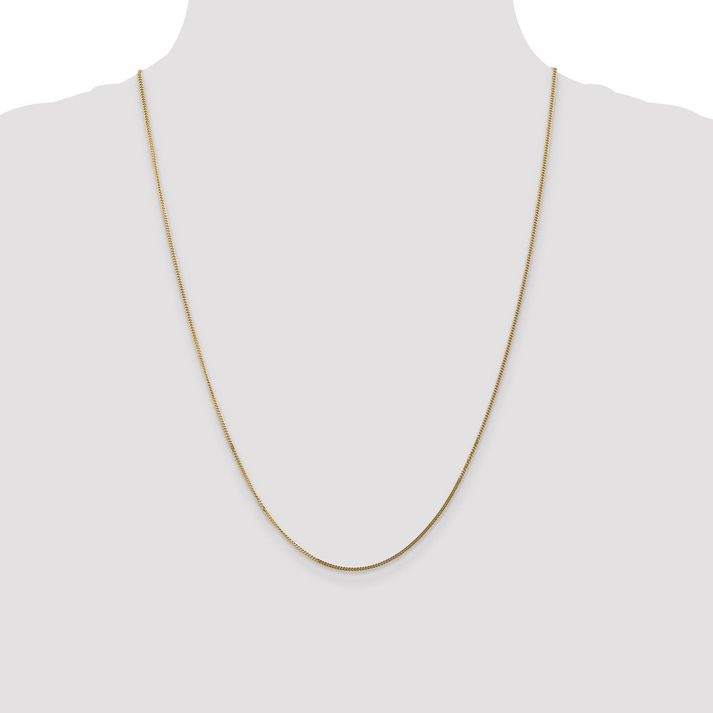 14k 1.3mm Curb Pendant Chain (2.14 grams)