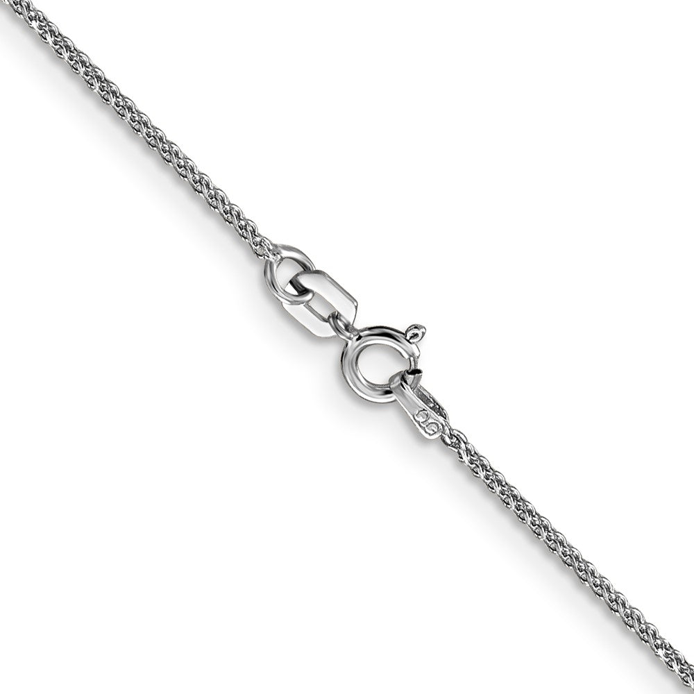 14k WG 1.05mm D/C Spiga with Spring Ring Clasp Chain (1.78 grams)