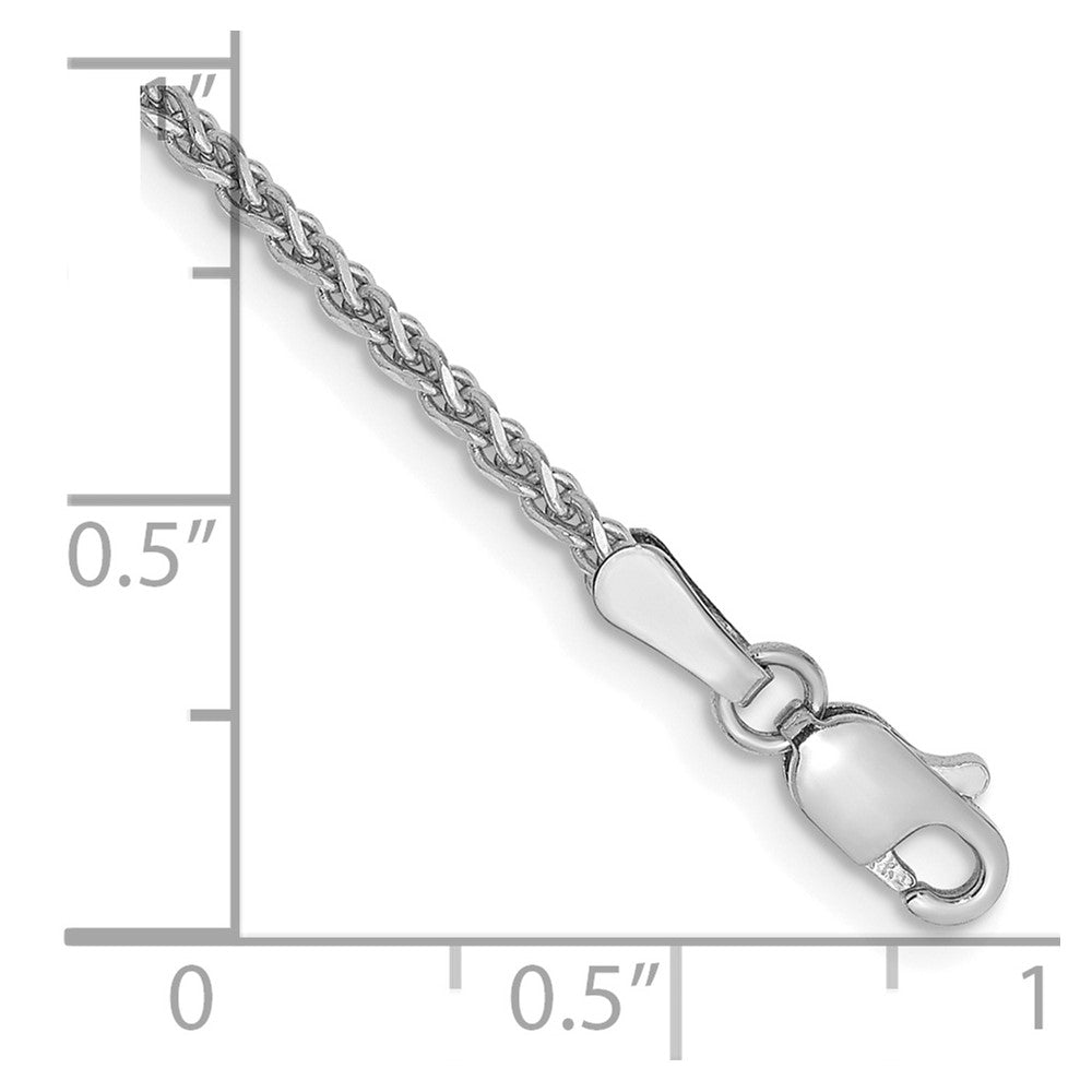 14k WG 1.7mm D/C Spiga Chain Bracelet (2.03 grams)