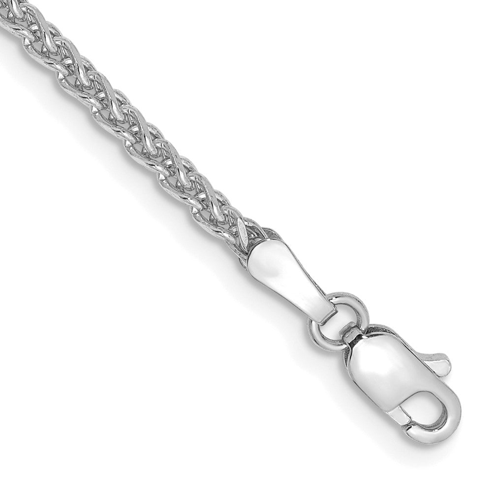 14k WG 2.1mm D/C Spiga Chain Bracelet (3.27 grams)