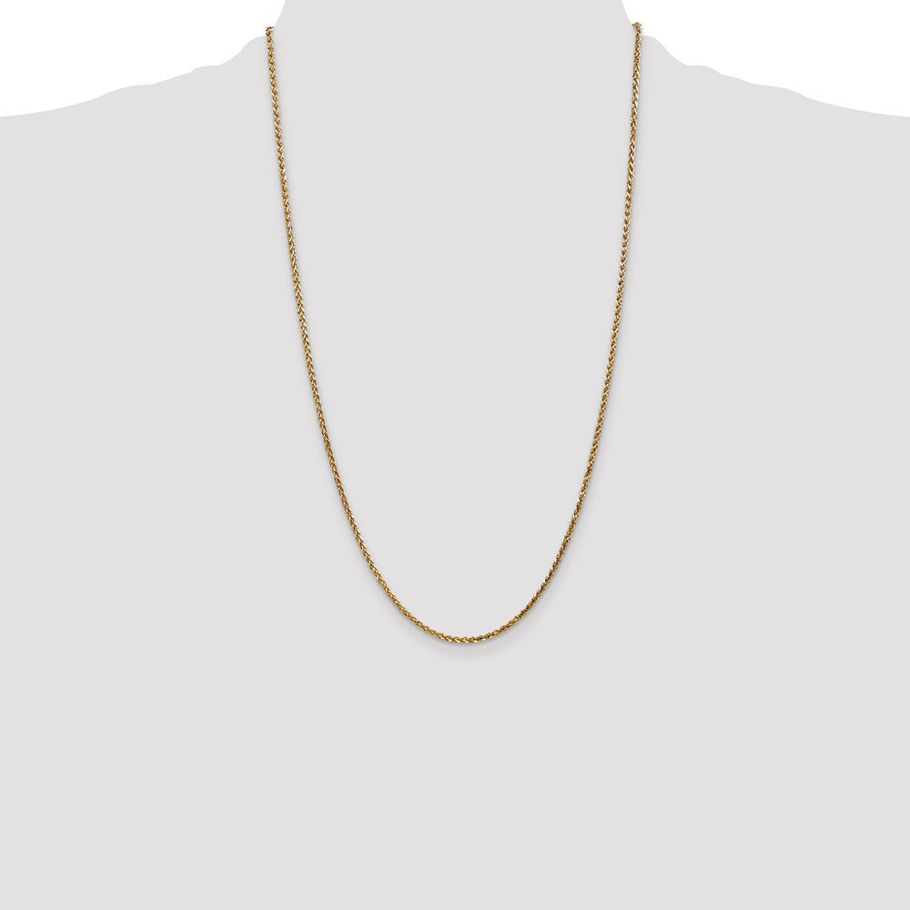 14k 2.1mm D/C Spiga Chain (6.79 grams)