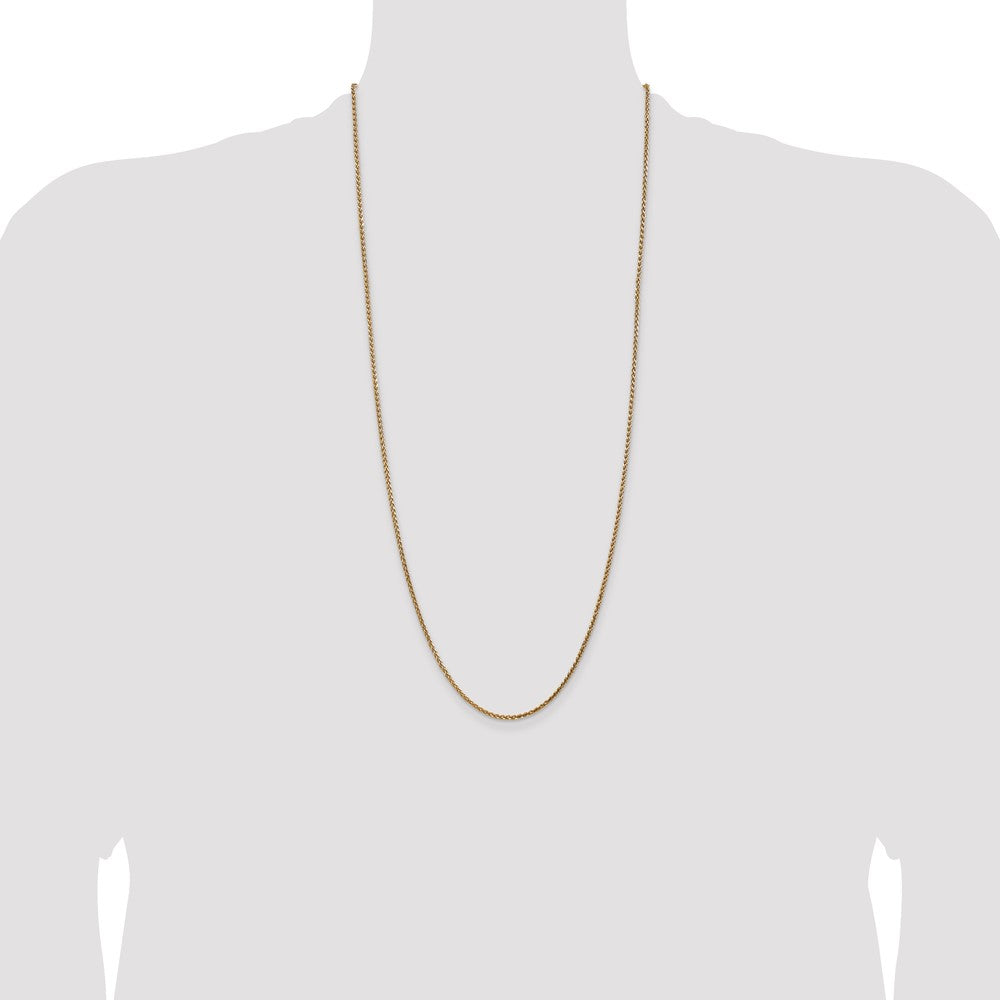 14k 2.1mm D/C Spiga Chain (6.79 grams)