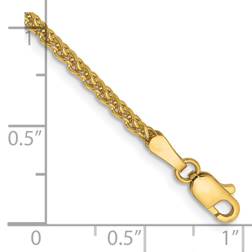 14k 2.1mm D/C Spiga Chain Bracelet (3.22 grams)
