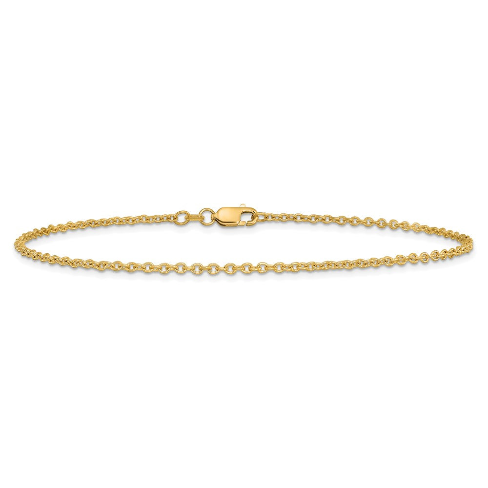 14k 1.8mm Forzantine Cable Chain Bracelet (2.59 grams)