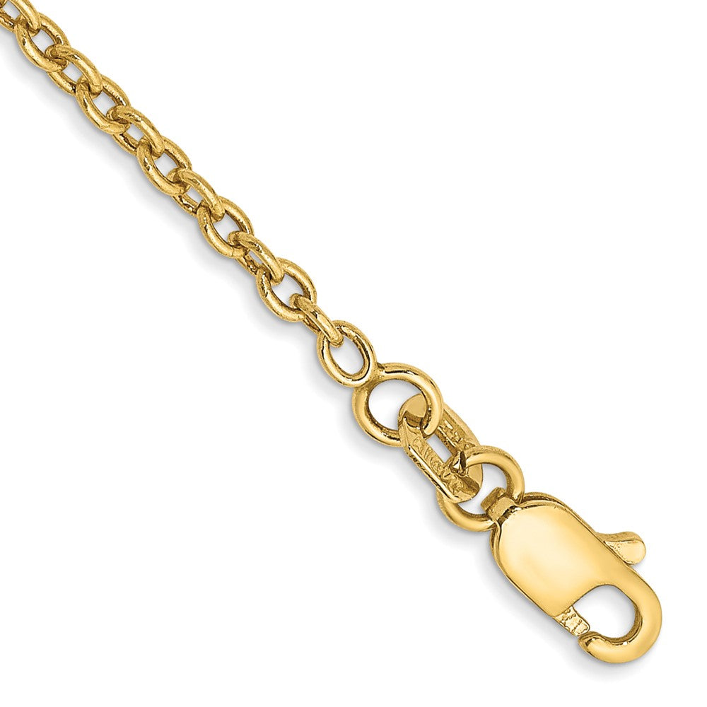 14k 1.8mm Forzantine Cable Chain Bracelet (2.59 grams)