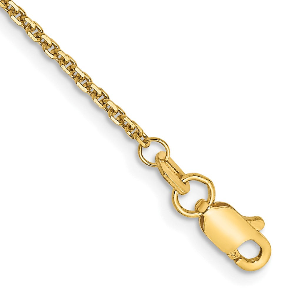 14k 1.45mm D/C Cable Chain Bracelet (1.65 grams)