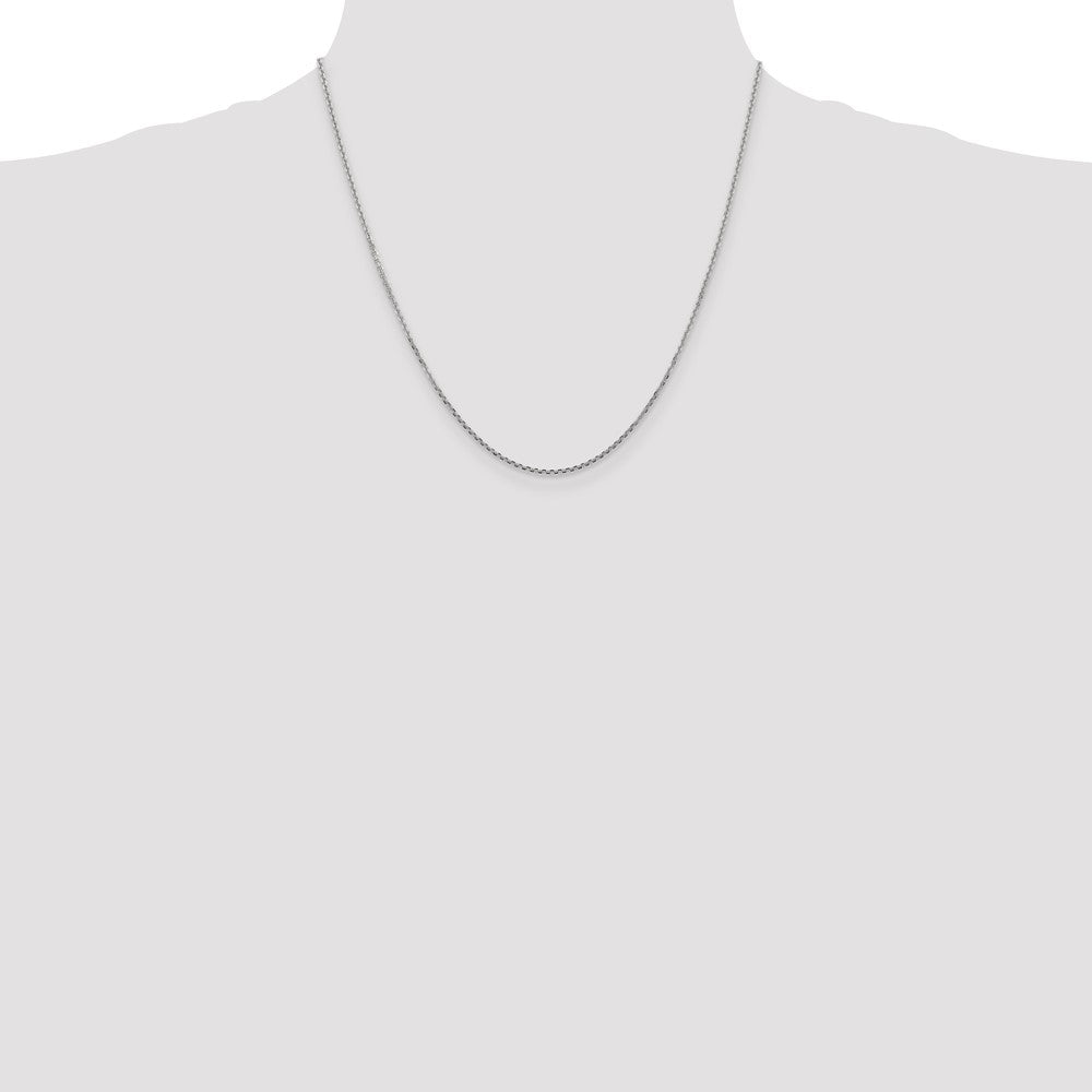 14k WG 1.45mm D/C Cable Chain (2.36 grams)