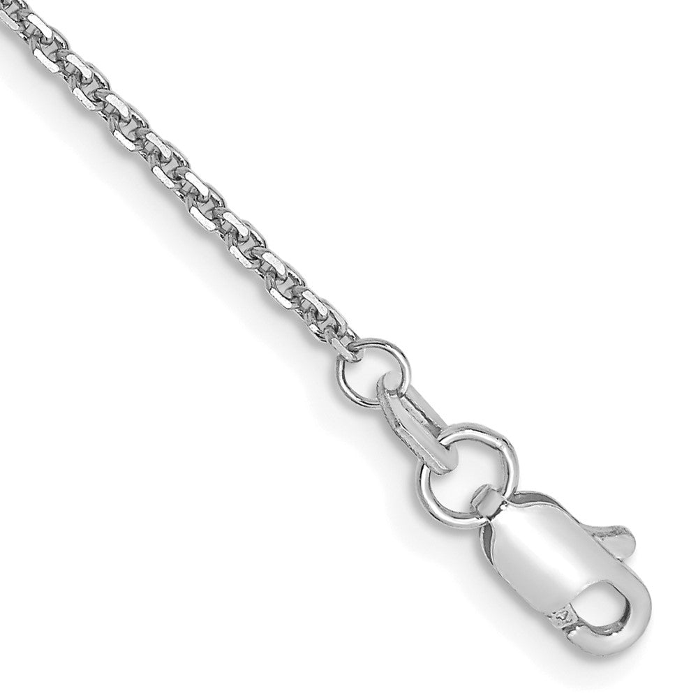 14k WG 1.45mm D/C Cable Chain Bracelet (1.65 grams)