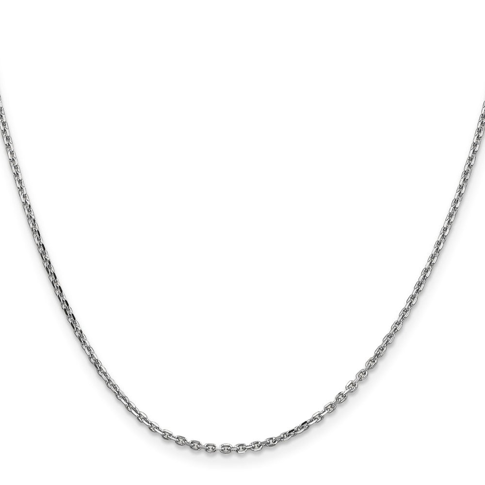 14k WG 1.65mm D/C Cable Chain (3.98 grams)