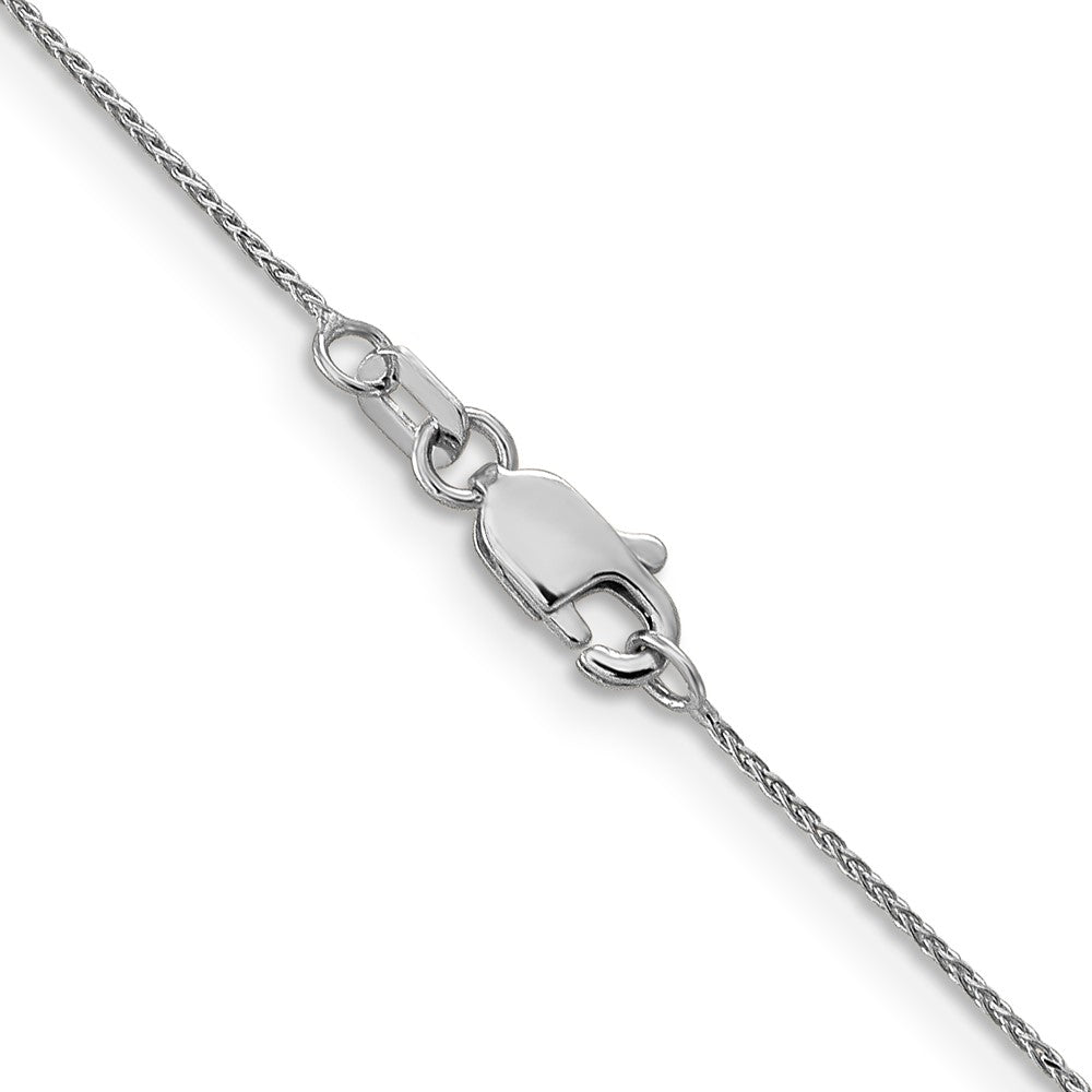 14k WG .85mm D/C Spiga with Lobster Clasp Chain (1.40 grams)