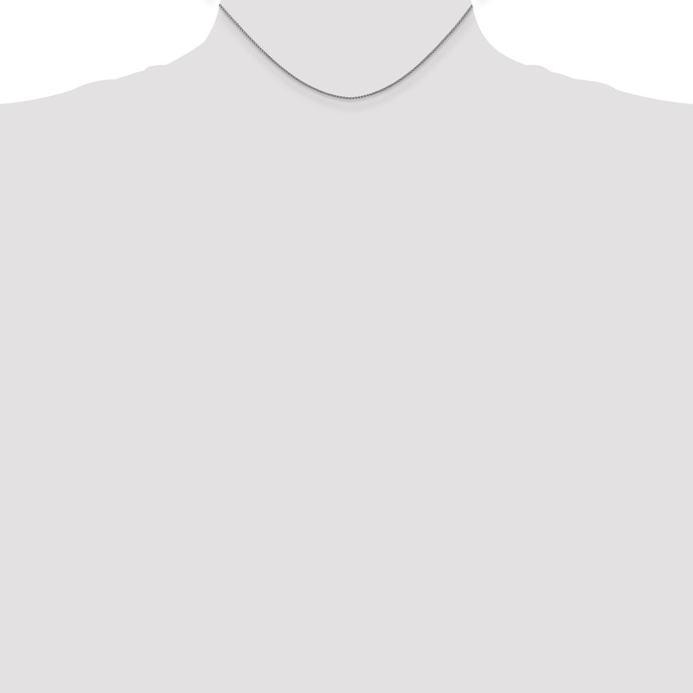 14k WG 1.05mm D/C Spiga with Lobster Clasp Chain (1.80 grams)