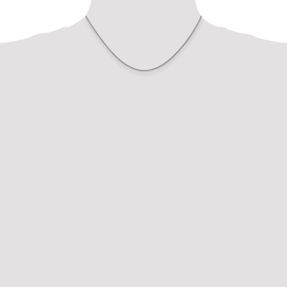 14k WG 1.05mm D/C Spiga with Lobster Clasp Chain (1.80 grams)