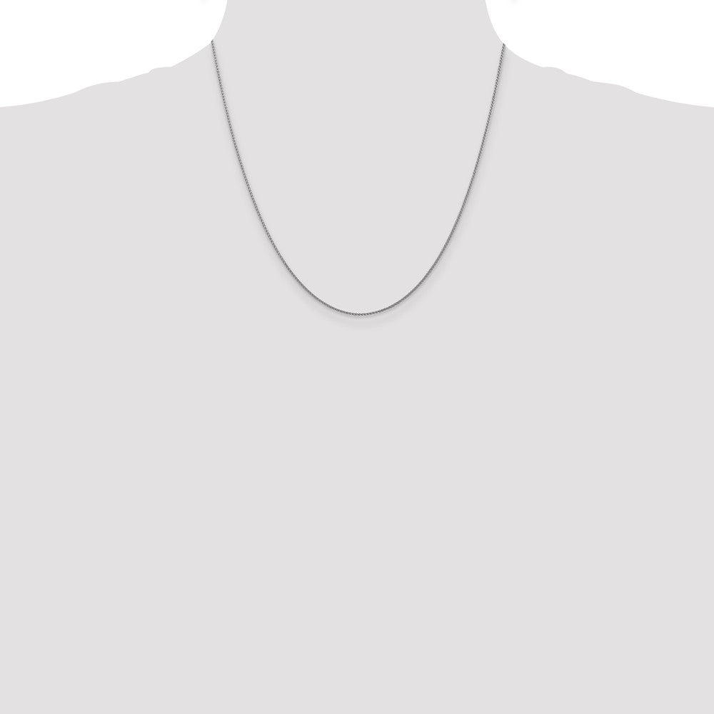 14k WG 1.05mm D/C Spiga with Lobster Clasp Chain (1.80 grams)