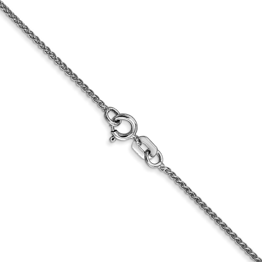 14k WG 1.05mm Spiga with Spring Ring Clasp Chain (1.78 grams)
