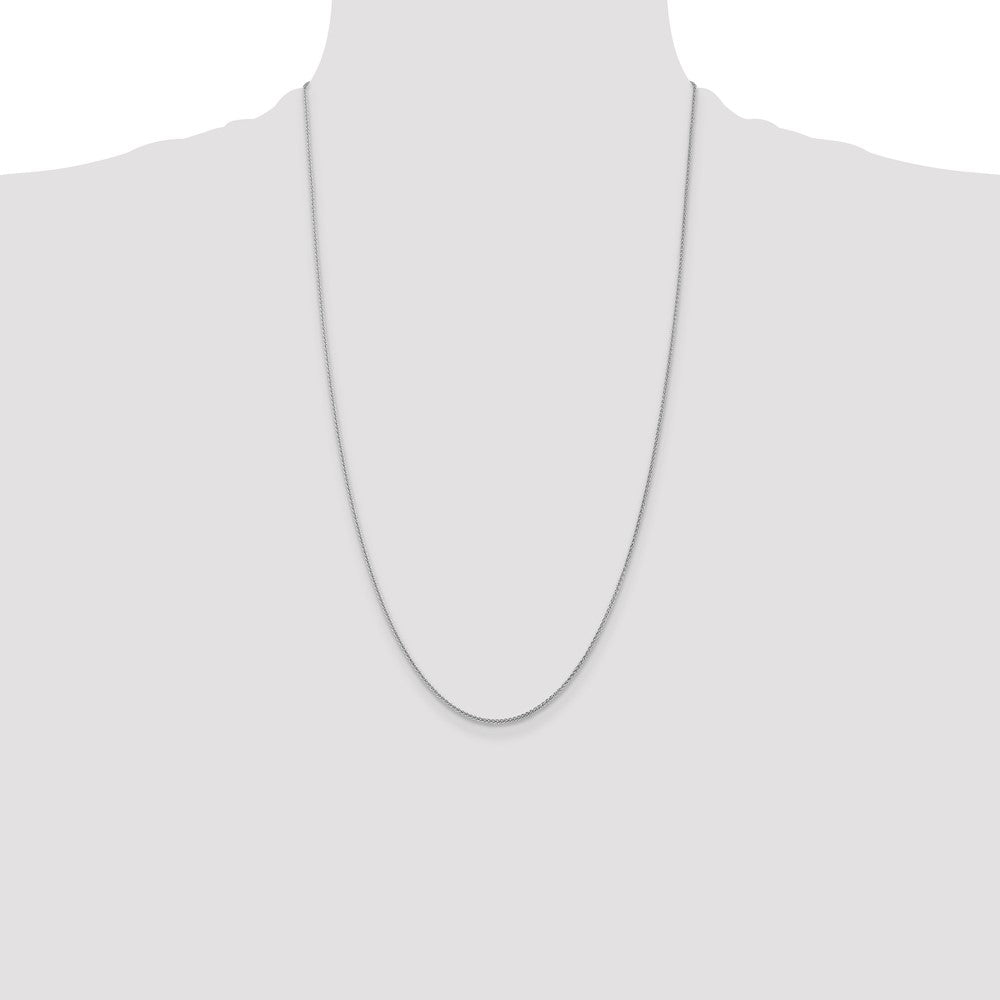 14k WG 1.05mm Spiga with Lobster Clasp Chain (2.06 grams)