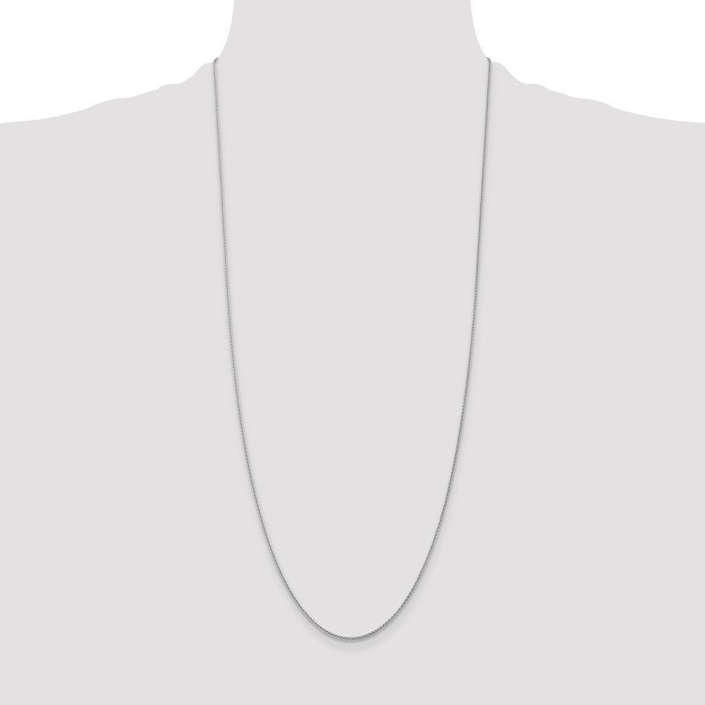 14k WG 1.05mm Spiga with Lobster Clasp Chain (2.06 grams)