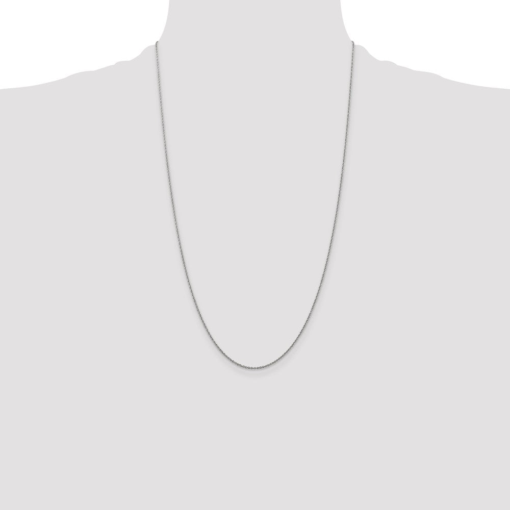 14k WG 1.1mm Baby Rope Chain (1.19 grams)