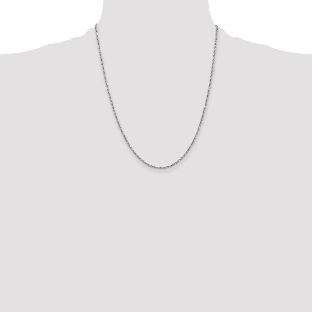 14k WG 1.8mm Forzantine Cable Chain (4.13 grams)