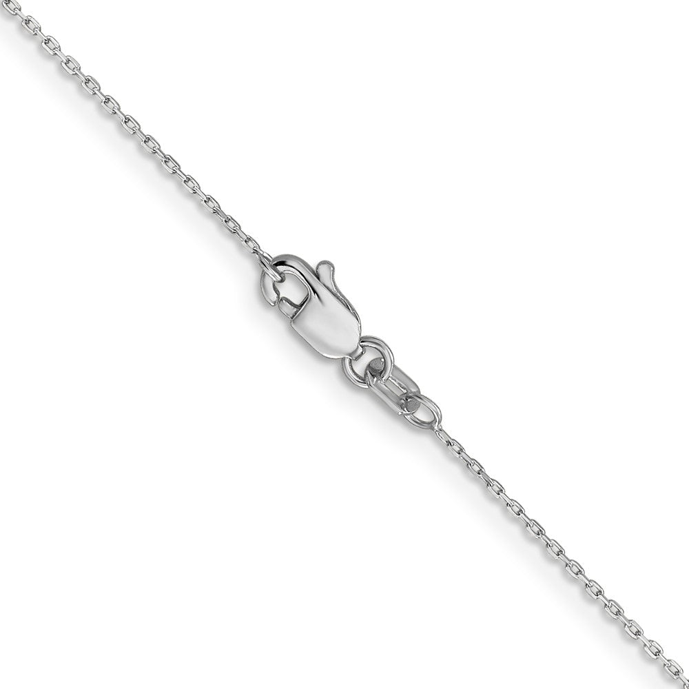 14k WG .8mm D/C Cable with Lobster Clasp Chain (1.12 grams)