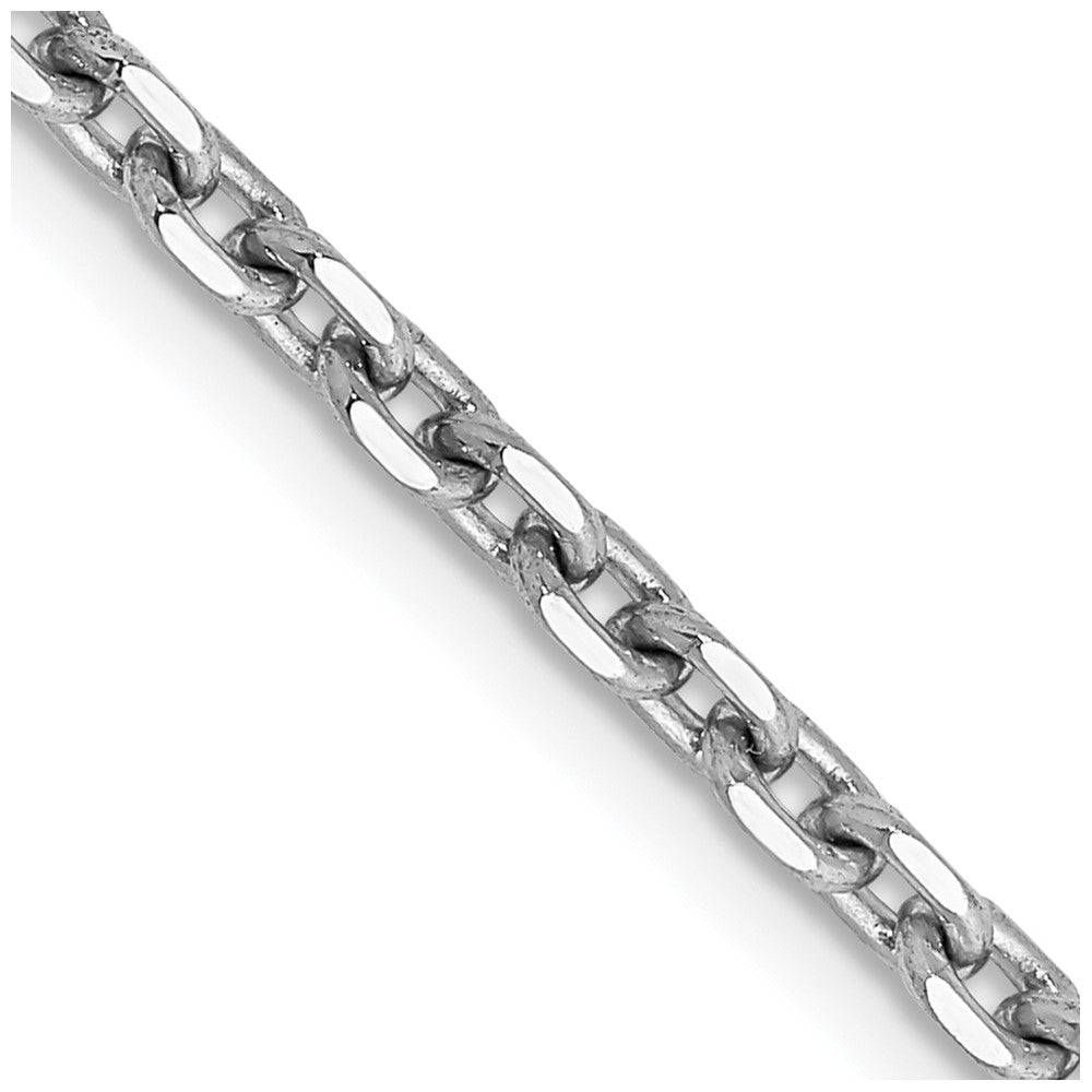 14k WG 2.5mm D/C Cable Chain (9.34 grams)