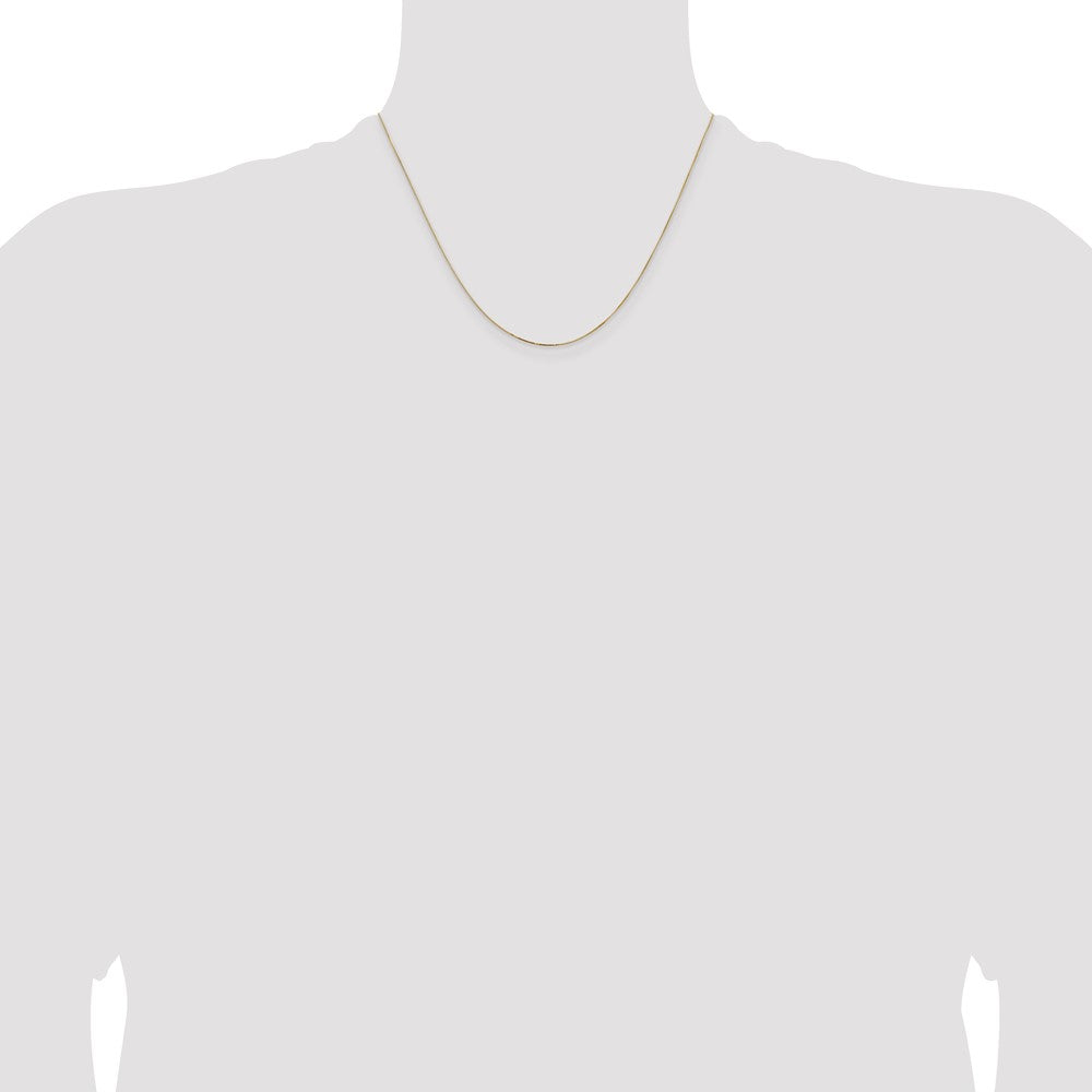 14k .5mm Box with Lobster Clasp Chain (1.02 grams)