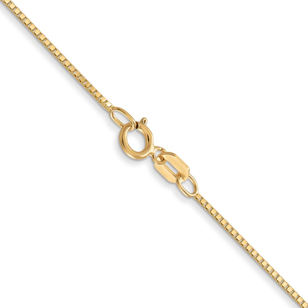 14k .7mm Box with Spring Ring Clasp Chain (1.18 grams)