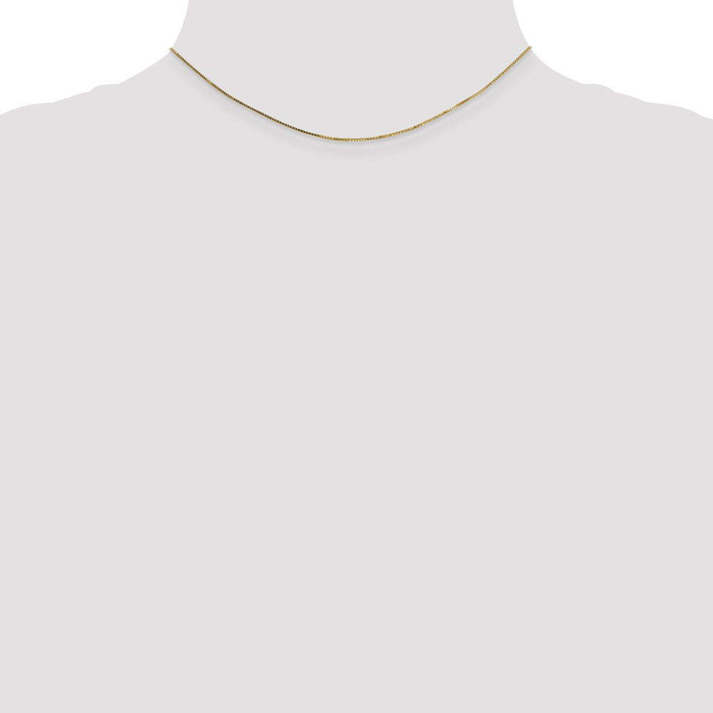 14k .7mm Box with Spring Ring Clasp Chain (1.18 grams)