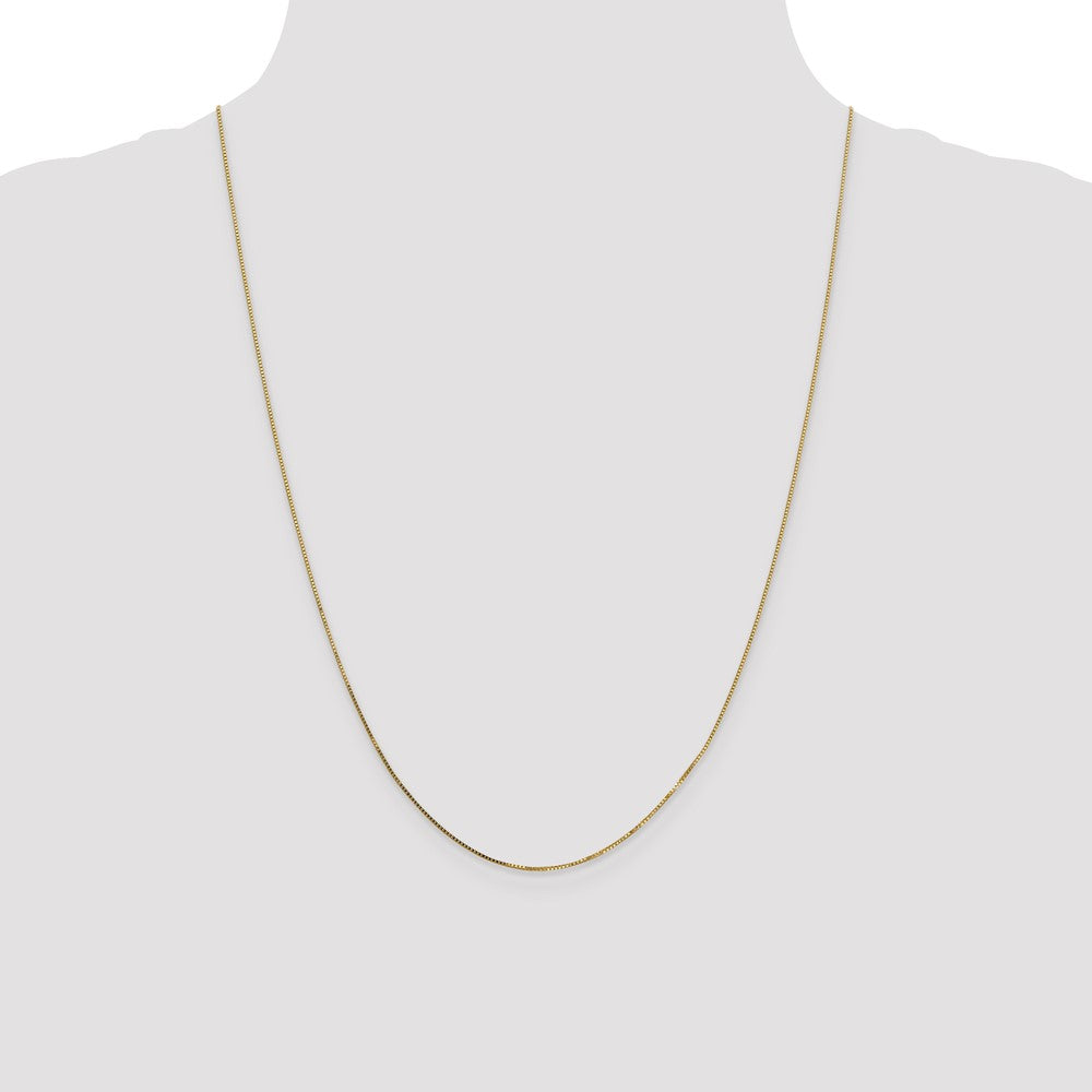 14k .7mm Box with Spring Ring Clasp Chain (1.18 grams)