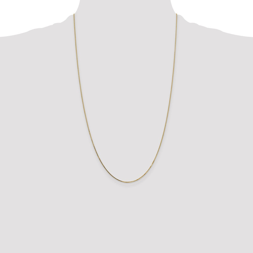 14k .7mm Box with Spring Ring Clasp Chain (1.18 grams)